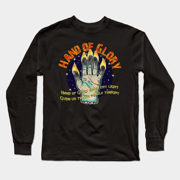 HAND OF GLORY Long Sleeve T-Shirt by Armadillo Hat